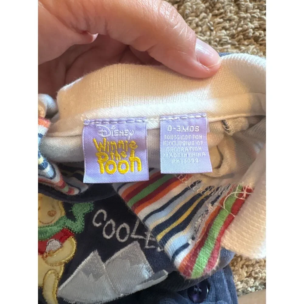 Vtg Winnie the Pooh winter overalls set